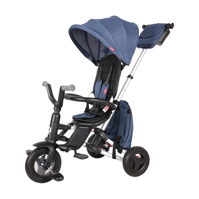 Tricicleta Qplay Nova Rubber, Albastră, Ultrapliabilă - imagine 10