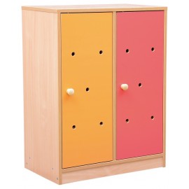 Dulap Vestiar Rainbow Moje Bambino, 2 Compartimente