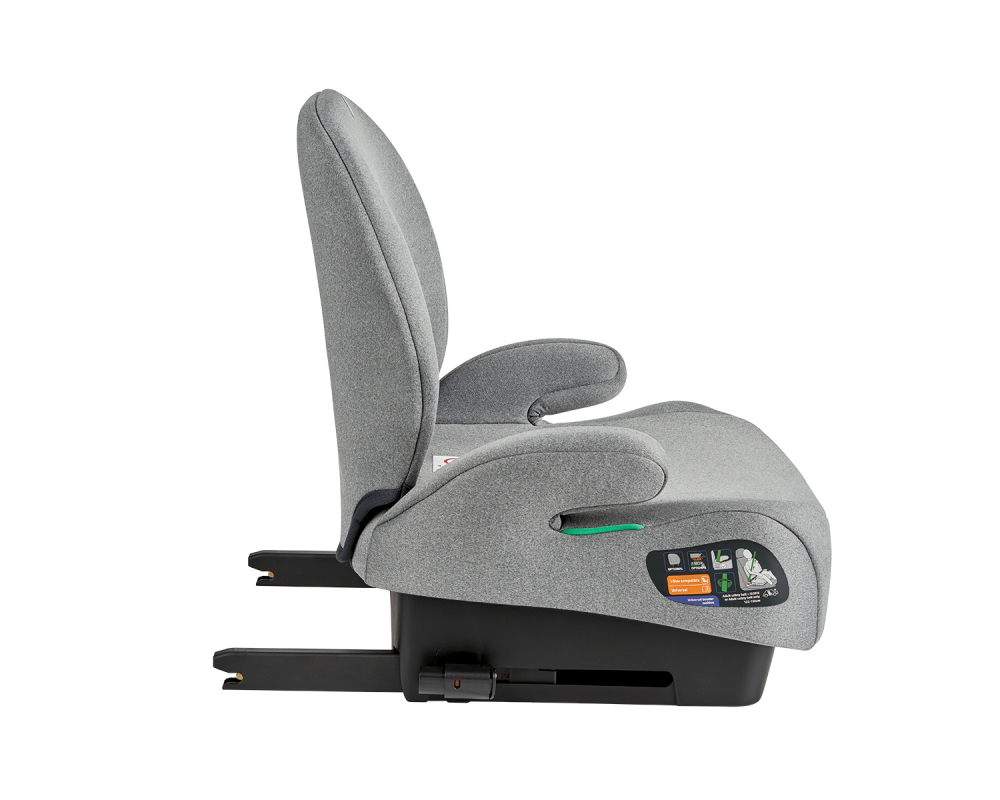 KikkaBoo i-Boost Inaltator Auto cu Isofix Gri - imagine 6