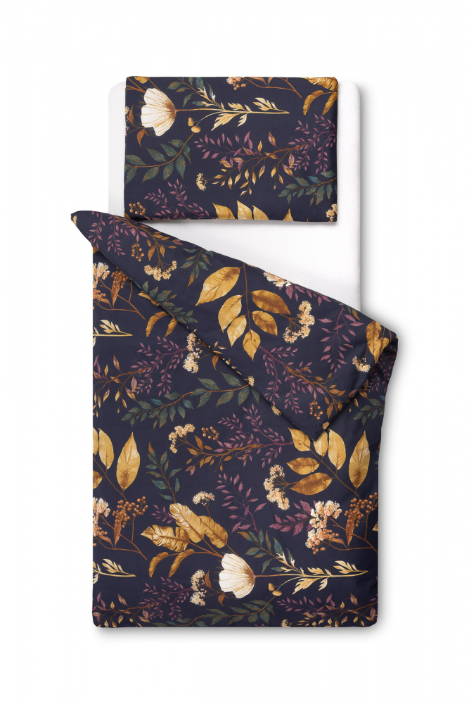 Lenjerie Pat Copii Sensillo Florarie, 100% Bumbac - imagine 3