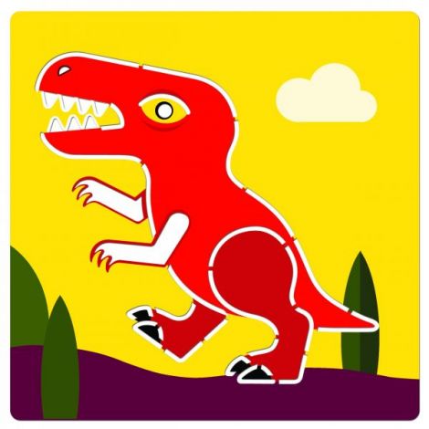 Şabloane Djeco Dinozauri | Desen Creativ 4-7 Ani - imagine 2