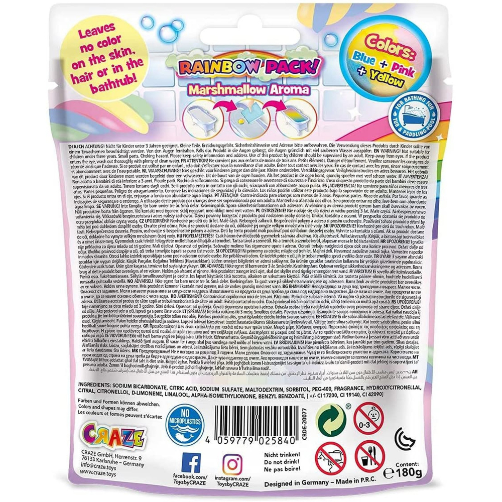 Forme Efervescente Inkee Craze | Baie Colorată și Spumă - imagine 4