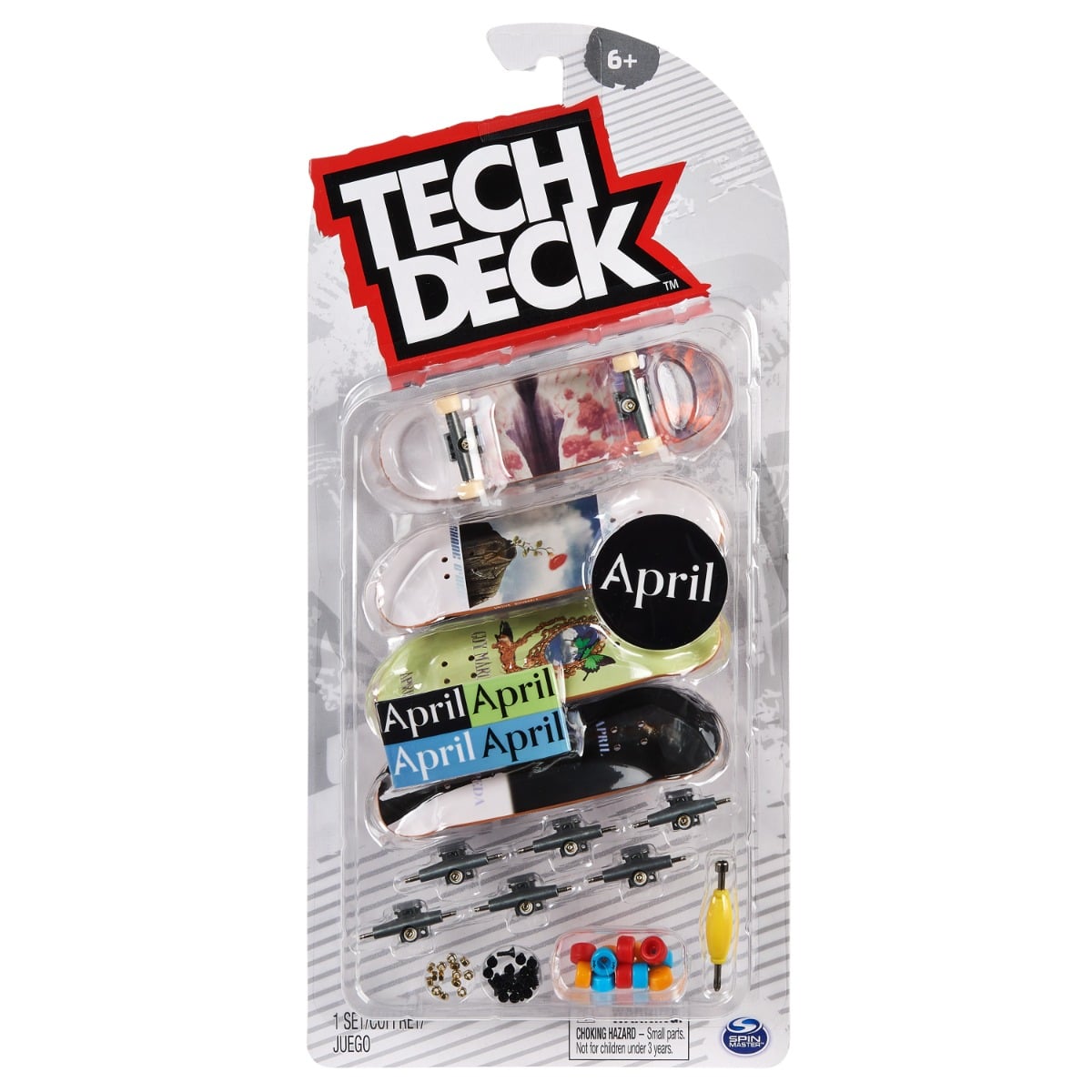 Set 4 Mini Placi Tech Deck April