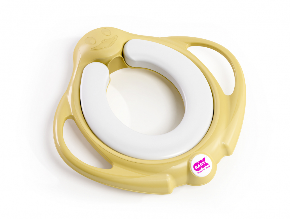 Reductor toaleta OKBaby Pinguo Galben, Confortabil - imagine 4