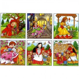 Puzzle Cuburi Lemn Povești Goki - Educațional - imagine 2