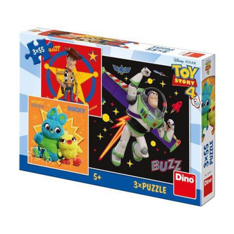 Puzzle Toy Story 4 3 in 1 Dinotoys, 55 piese