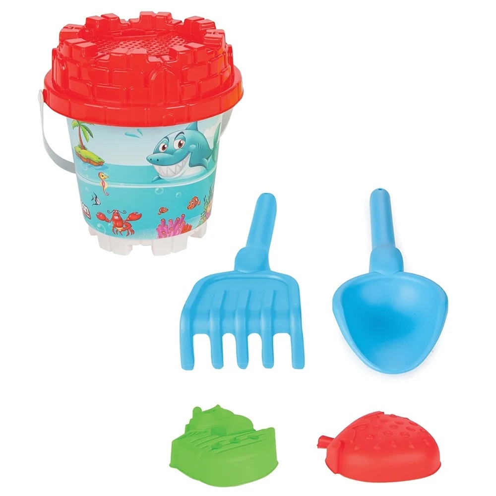 Set Căruț Pilsan Carriage Red cu Jucării Nisip - imagine 3