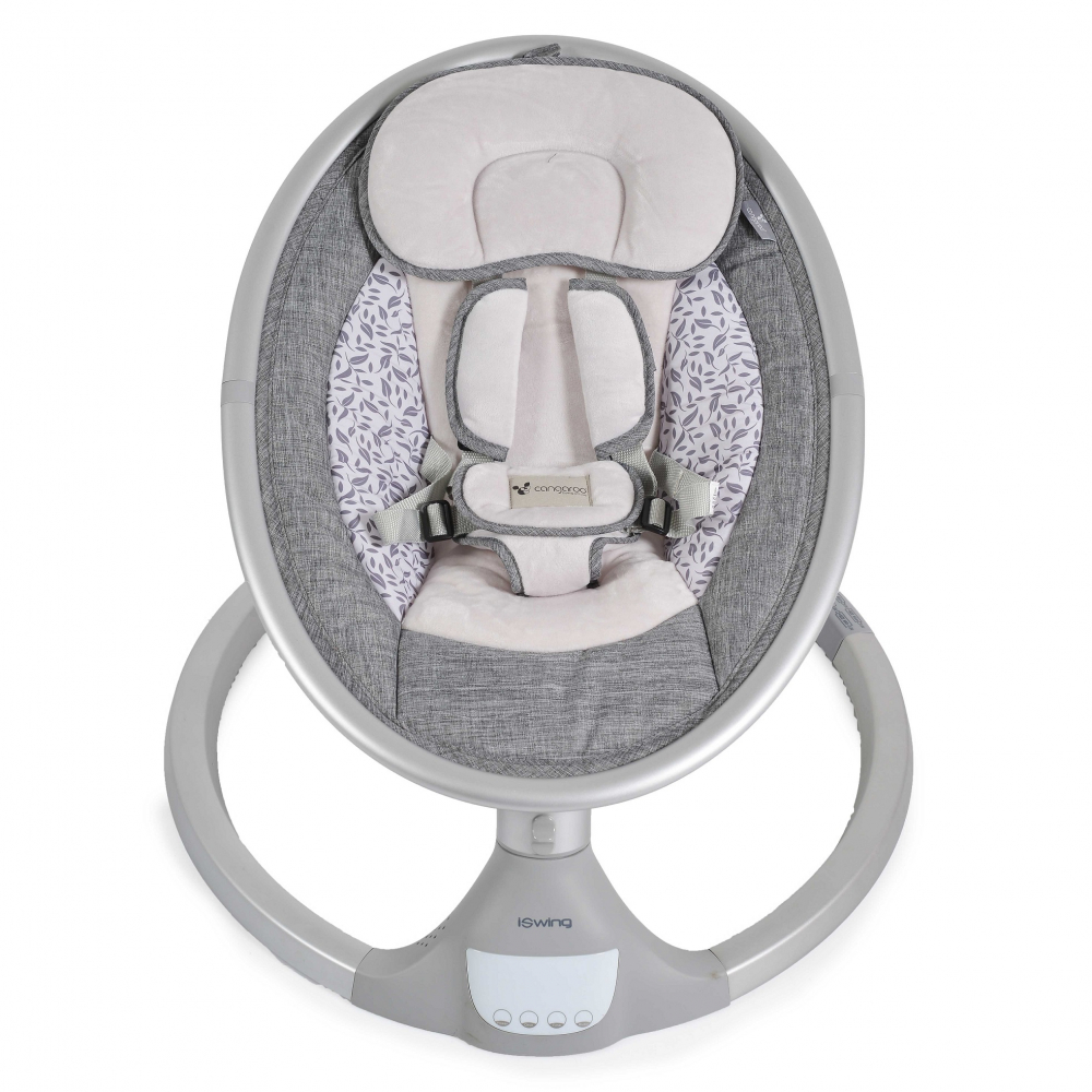 Leagan Electric Cangaroo ISwing Silver, 5 Viteze, Telecomanda - imagine 5