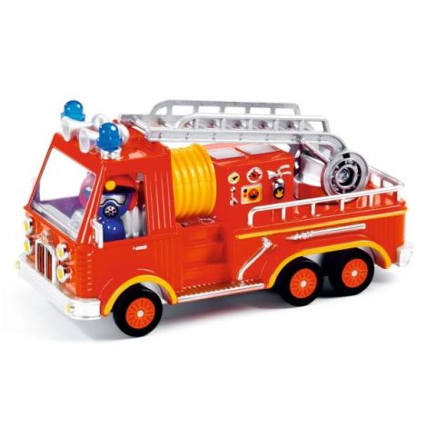 Mașină Pompieri Djeco Crazy Motors - Jucărie Metalică