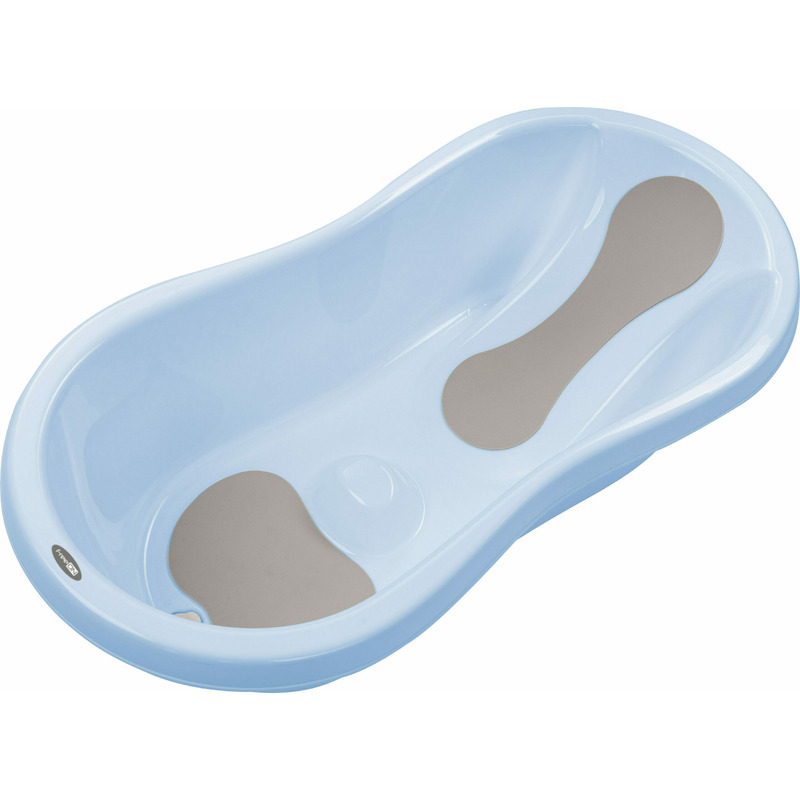 Cădiță baie bebe FreeON cu dop și reductor Blue - imagine 4