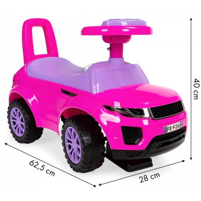 Mașinuță Ecotoys Roz cu Muzică și Scaun - imagine 3