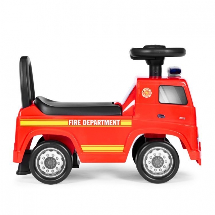 Mașinuță Ecotoys Mercedes Pompieri Roșu, 2 Ani+ - imagine 3