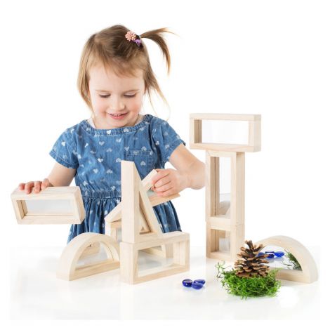 Mirror Blocks Guidecraft - Joc Educativ cu Oglinzi - imagine 3