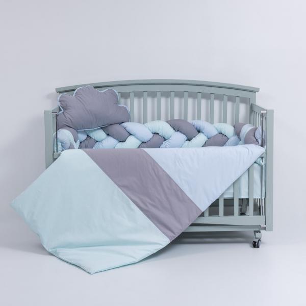 Lenjerie Patut Mykids 6 Piese, 120x60 cm - imagine 5