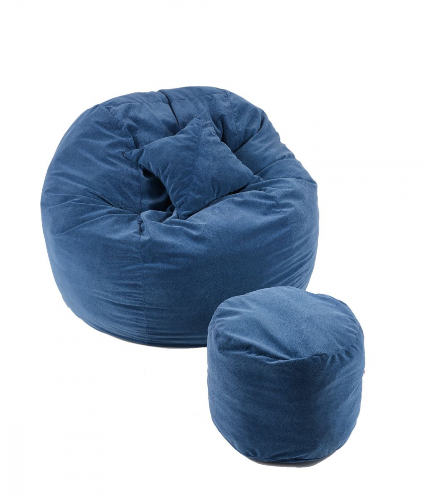Set Fotoliu Puf King Size Pufrelax, Albastru