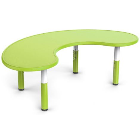 Masa Ookee Semirotunda Reglabila Verde Gradinita - imagine 2