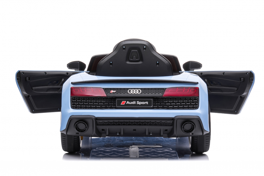 Masinuta Electrica Audi R8 Copii 12V Blue-Grey - imagine 4