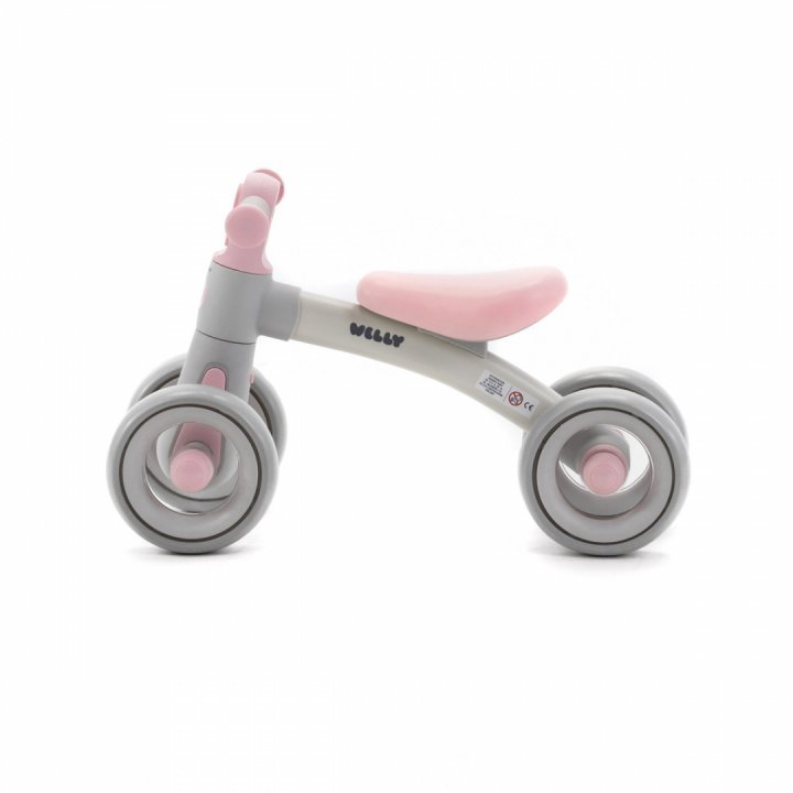 Bicicletă echilibru Adamex Welly LED Grey Pink