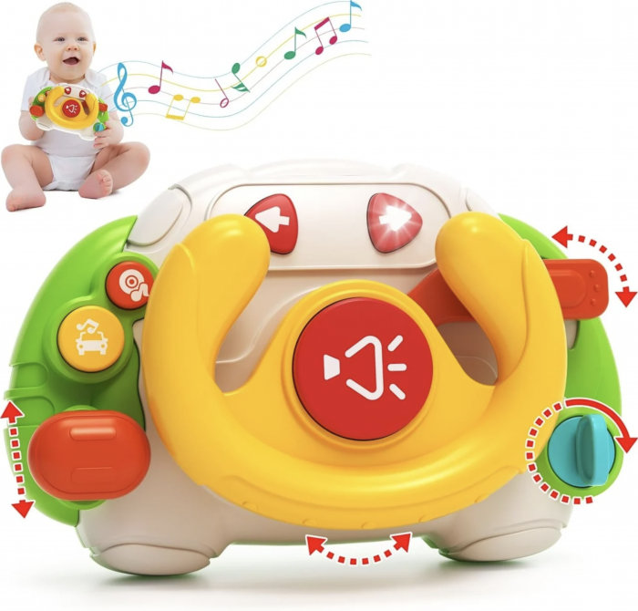 Volan Interactiv Krista - Consola Bebelusi cu Sunete