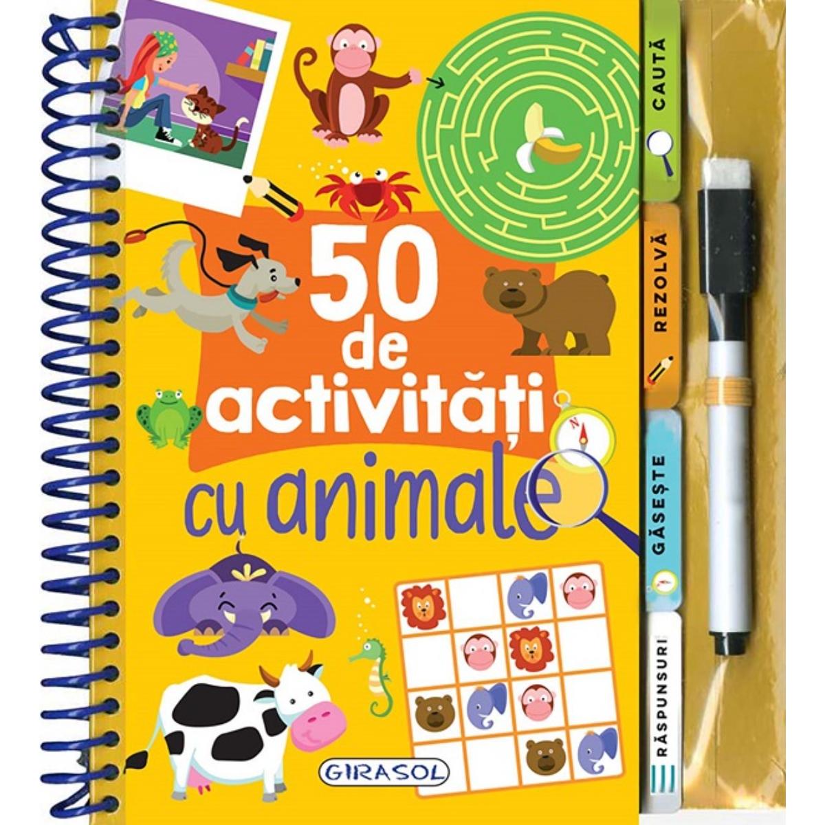 50 Activități cu Animale Girasol