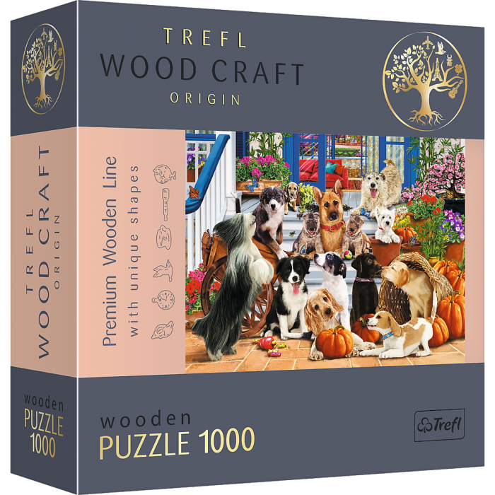 Puzzle Trefl Lemn 1000 Piese - Echipa de Căței