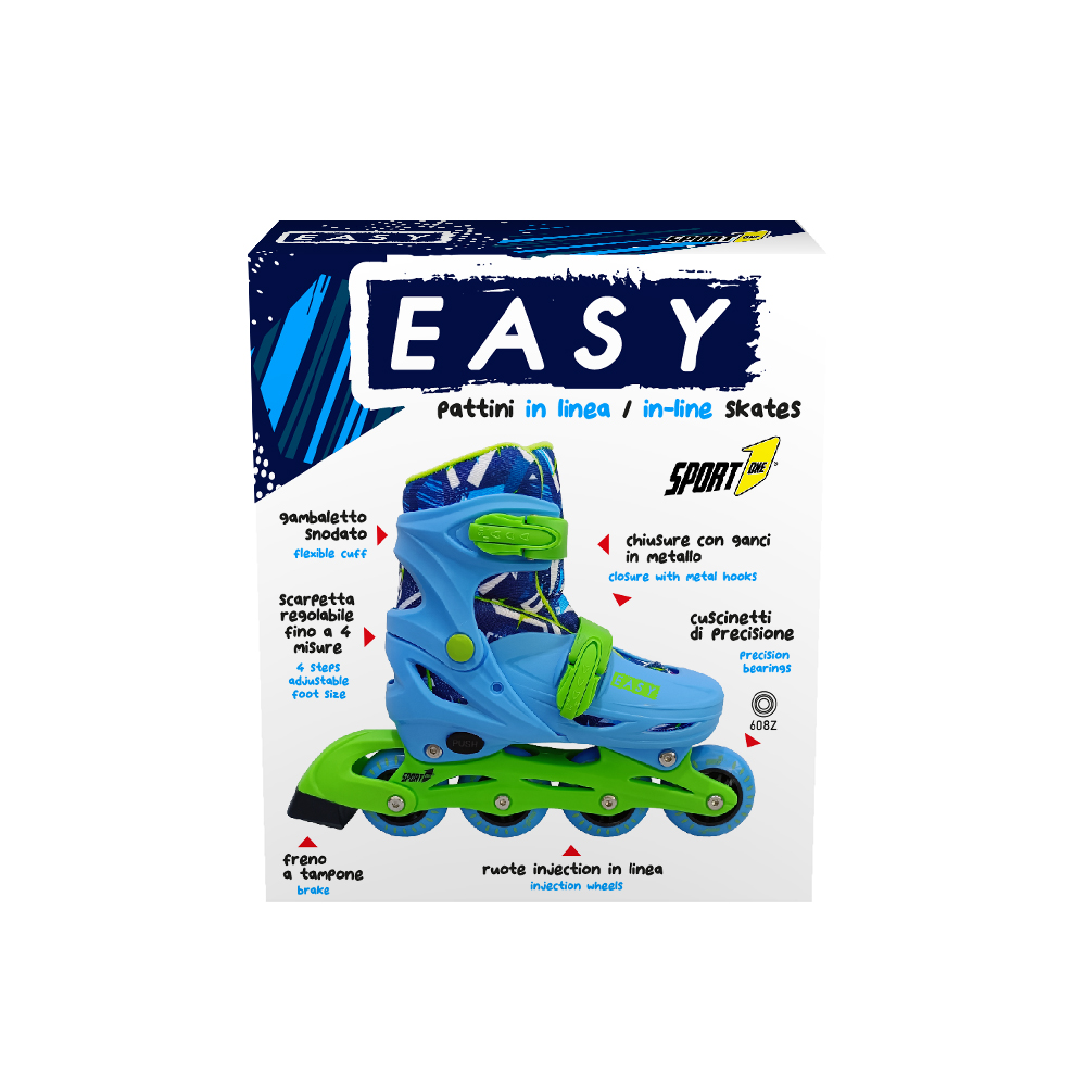 Role Mandelli Easy Bleu Reglabile 35-38