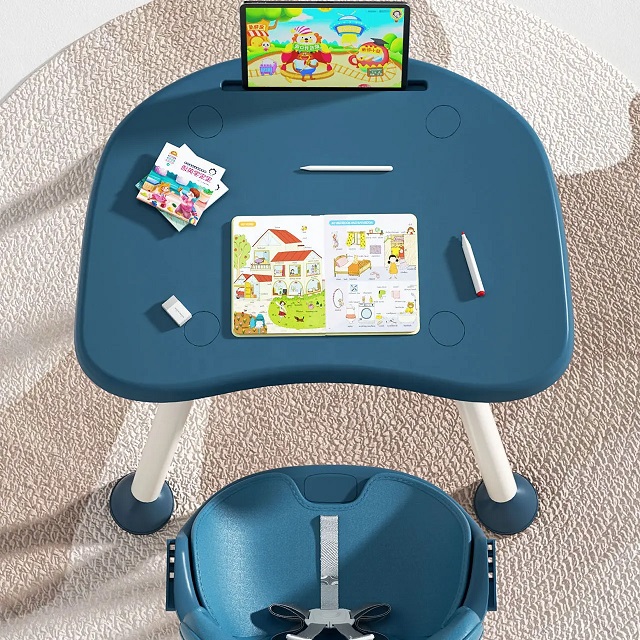 Scaun de masa Little Mom 4in1 Pink, Multifunctional - imagine 2