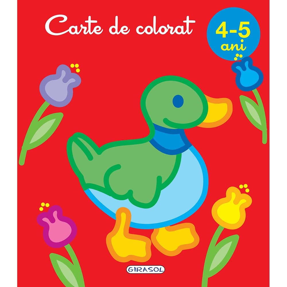 Carte de colorat 4-5 ani, Girasol