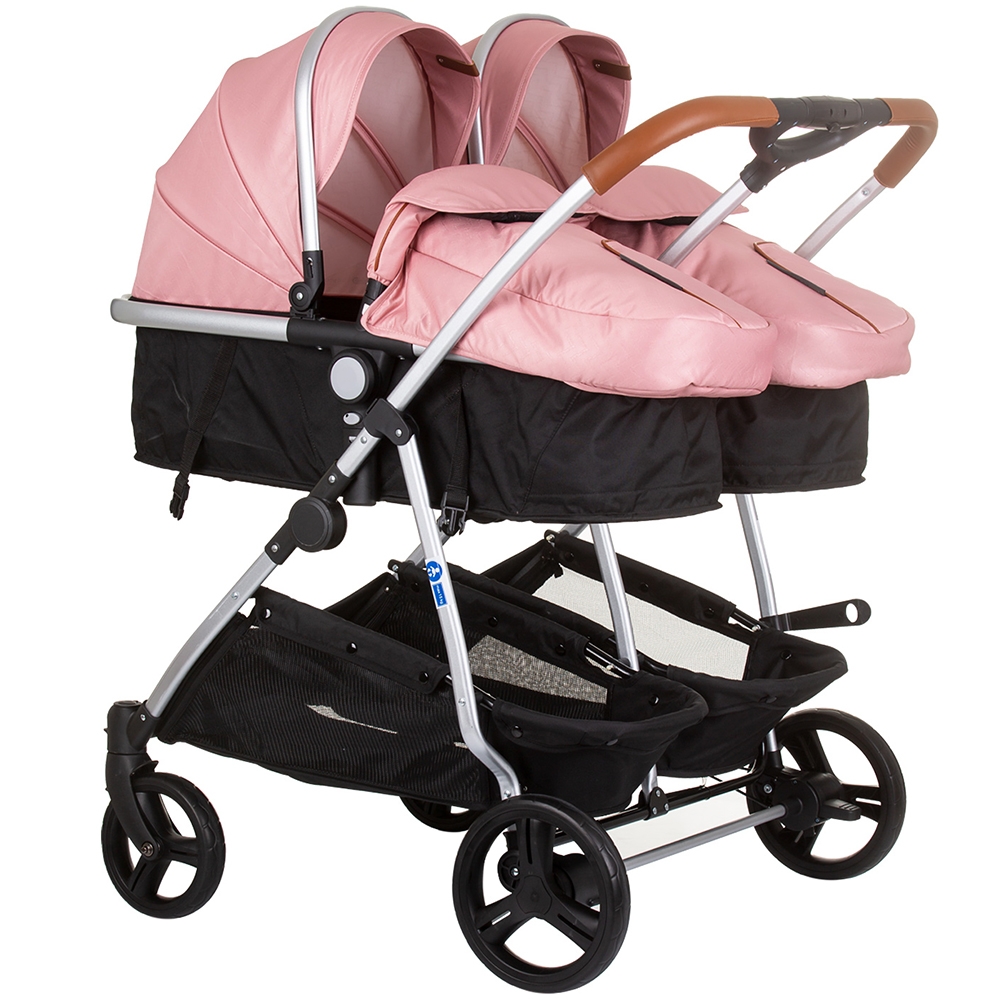 Carucior Gemeni Chipolino Duo Smart 2 in 1, Flamingo - imagine 11
