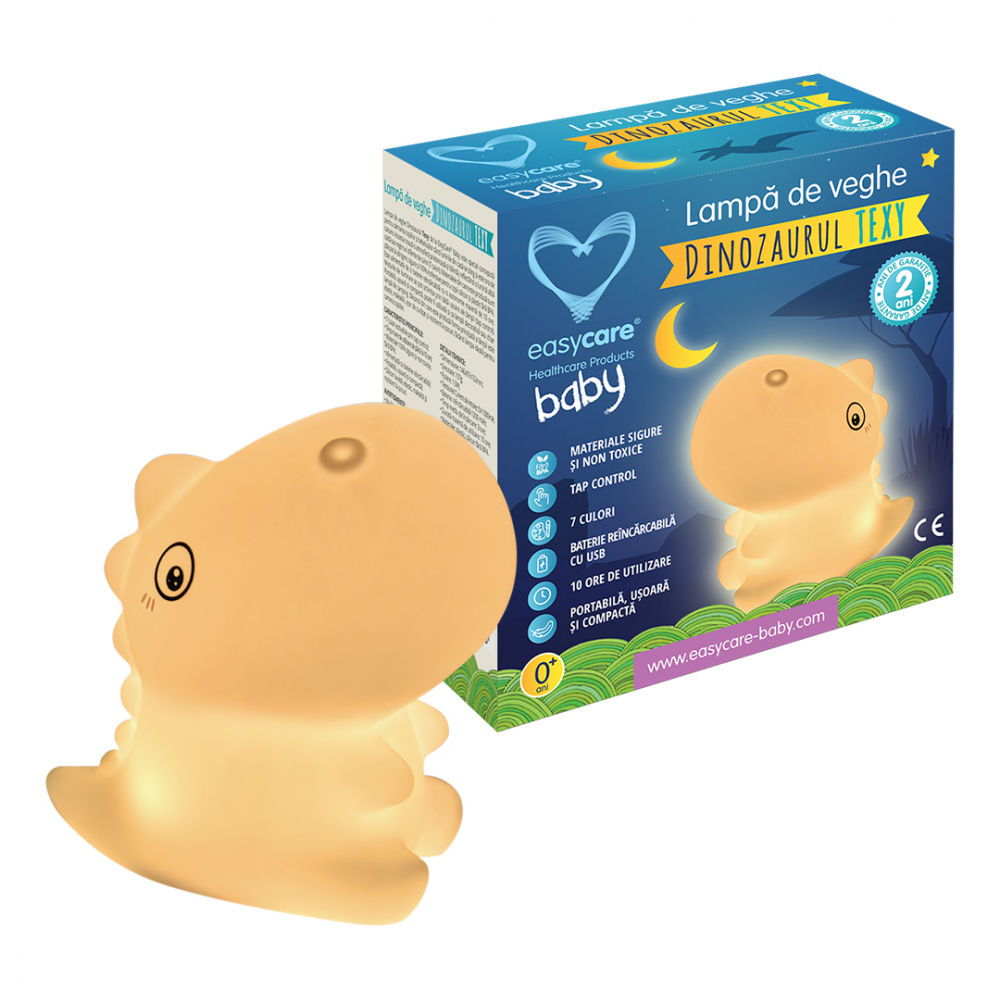 Lampa de veghe dinozaur Texy Easycare - calmant somn