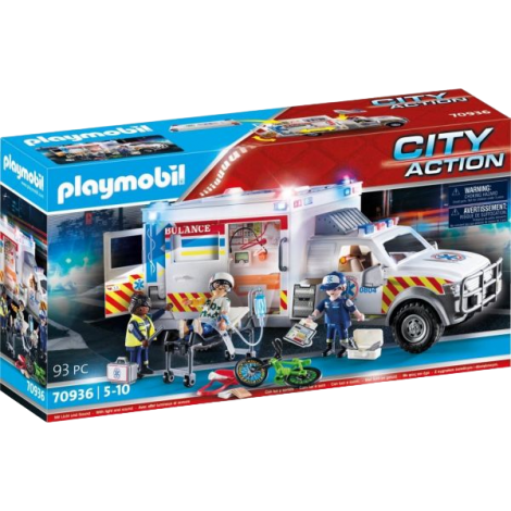 Playmobil Ambulanță cu Lumini și Sunete