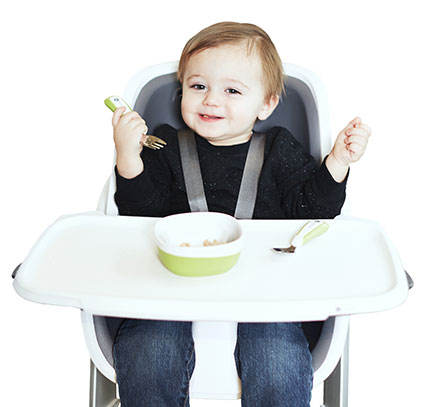Scaun de masa 4moms White-Grey + Set Cadou - imagine 4