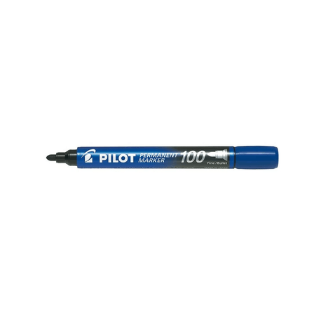 Marker Permanent Pilot P100, Albastru