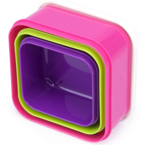 Trunki Snack Pots Pink - 3 Cutiute Gustări - imagine 3