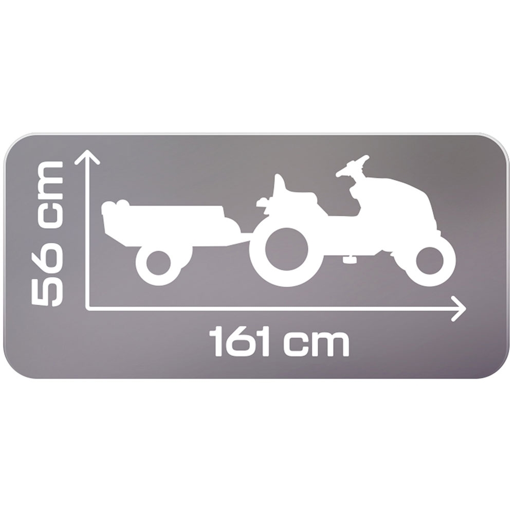 Tractor Smoby Stronger XXL cu Remorcă Gri - imagine 6