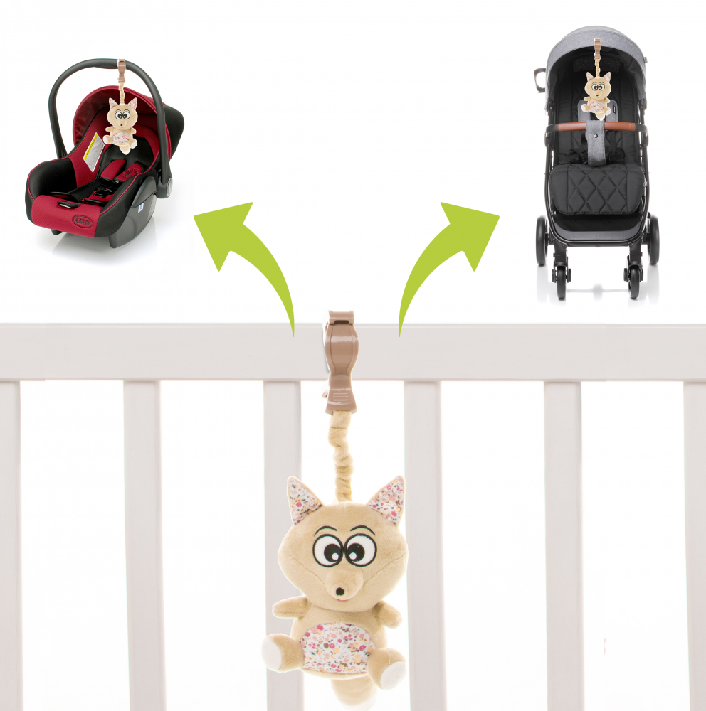 Jucărie Plus Vulpi 4Baby | Carucior și Patut - imagine 4