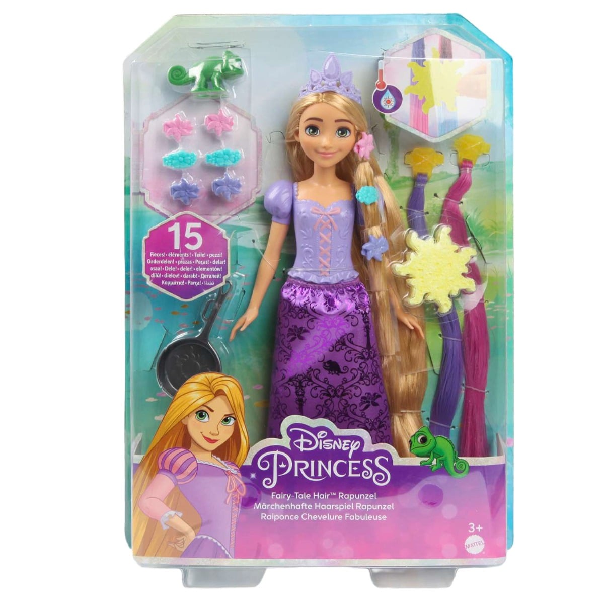 Păpușă Rapunzel Disney cu Extensii Color