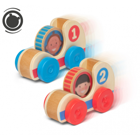 Set Mașinuțe Lemn GO TOTs Melissa & Doug - imagine 10