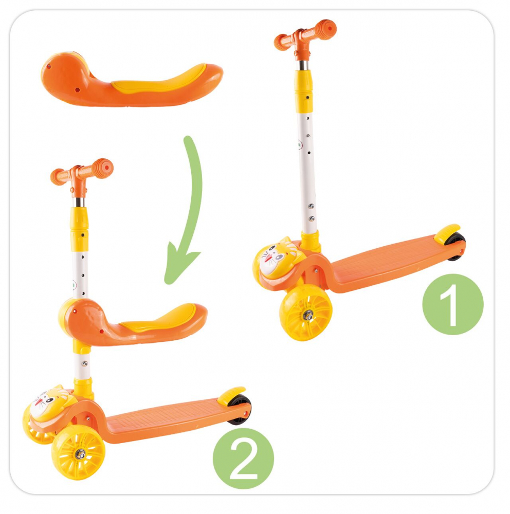 Trotineta Malplay 2in1 Orange Kitty - 139 lei - imagine 5