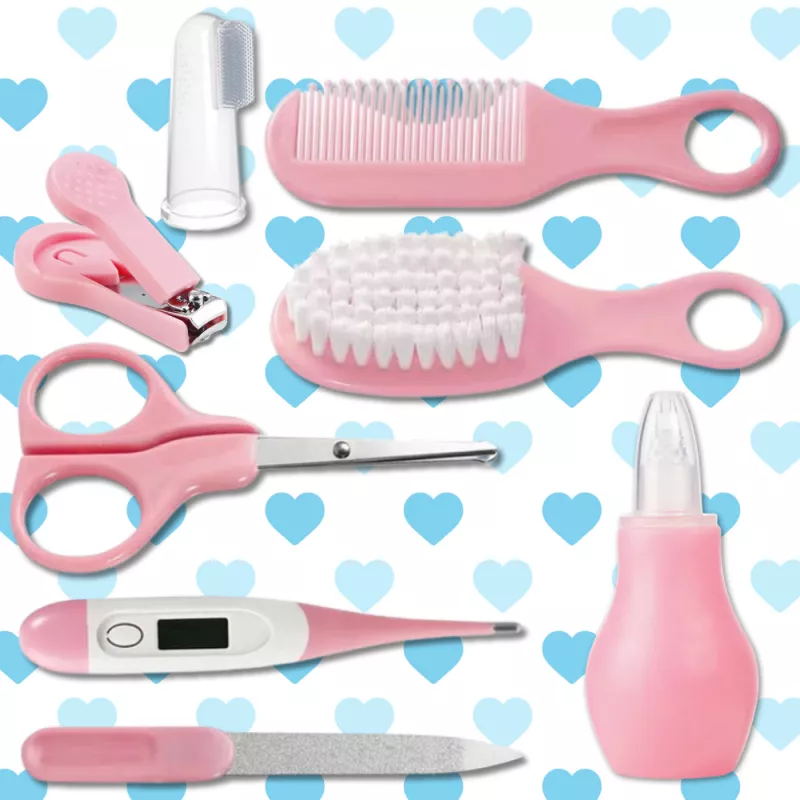 Set Ingrijire Bebe NiceKids 9 in 1 Portabil - imagine 3