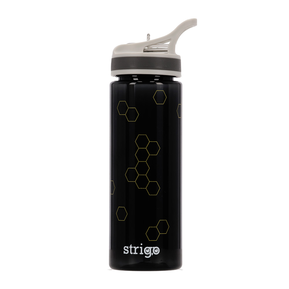 Bidon Strigo Honeycomb Negru, 600 ml