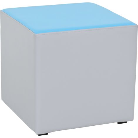 Puf Taburet Bicolor Gri-Bleu | Creșă și Grădiniță