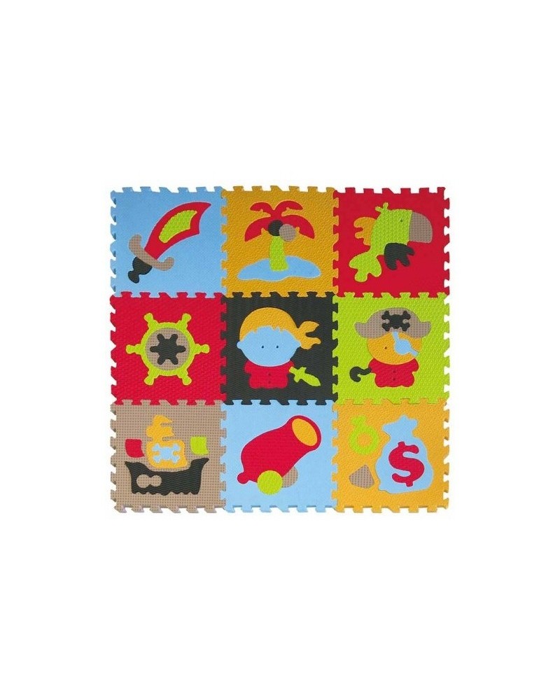 Covor Puzzle Babygreat Pirați 92x92 cm - imagine 7