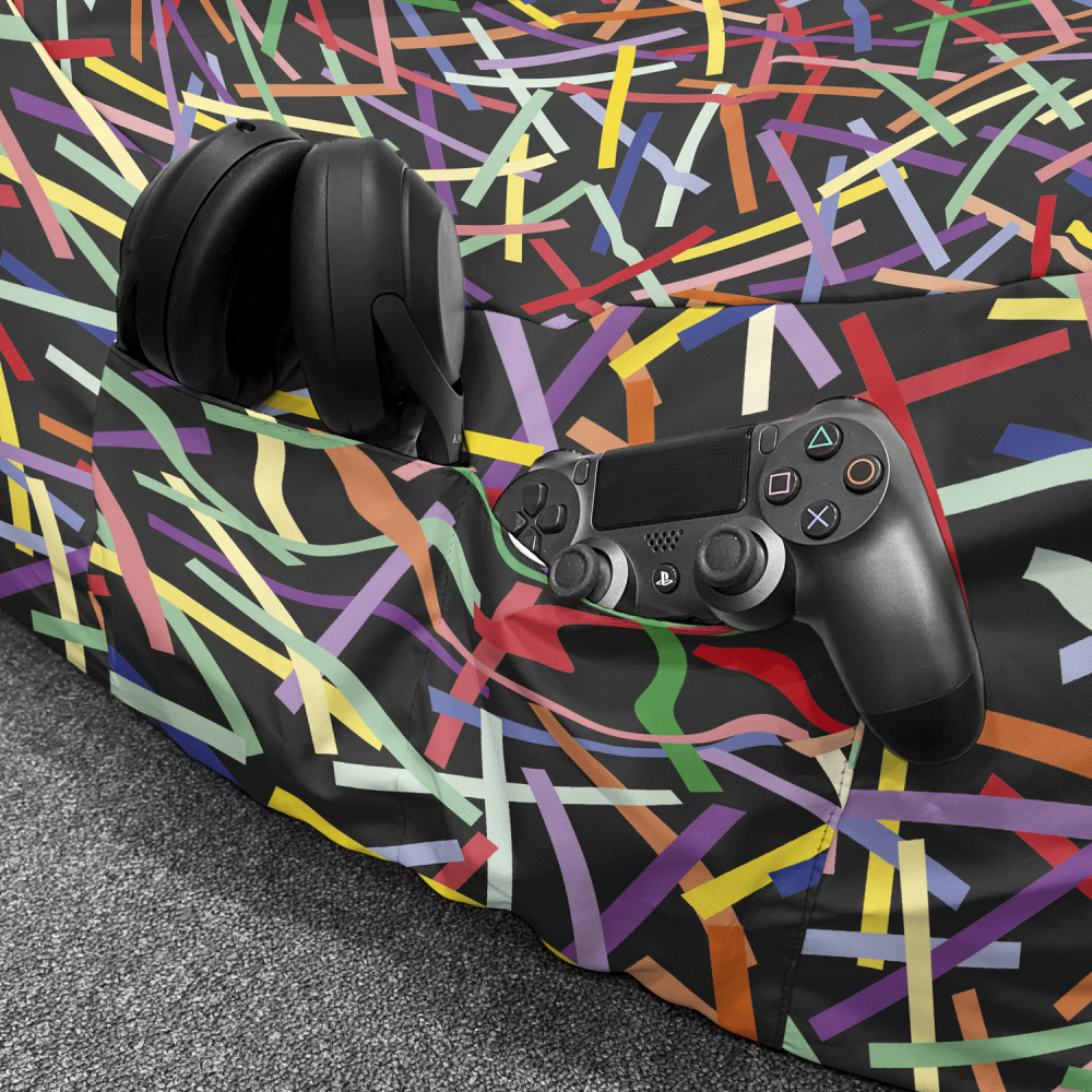 Fotoliu Puf Chill XL Confetti Updeco - imagine 5