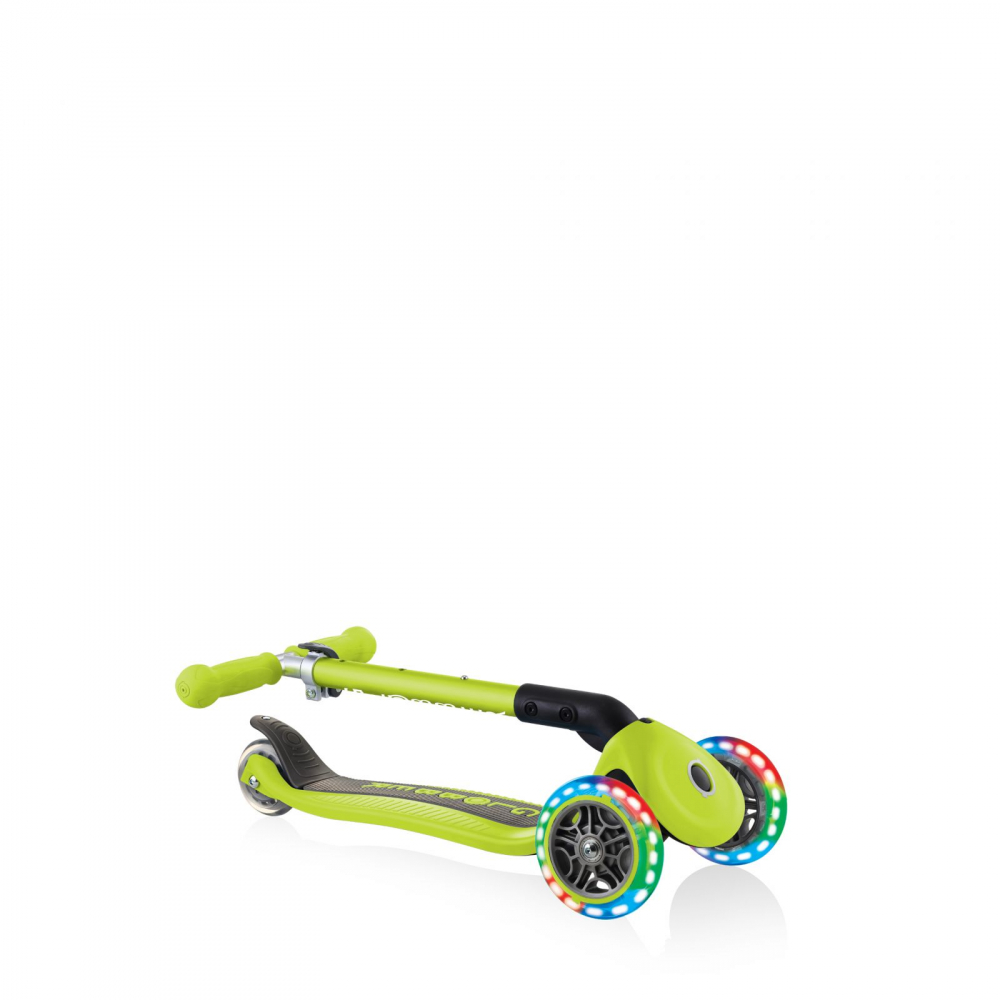 Trotineta Globber Junior Verde 3 Roti LED Pliabila - imagine 10
