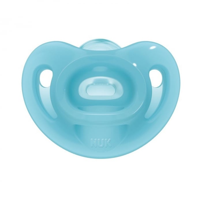 Suzeta Nuk Sensitive Silicon M1 Blue 0-6 luni