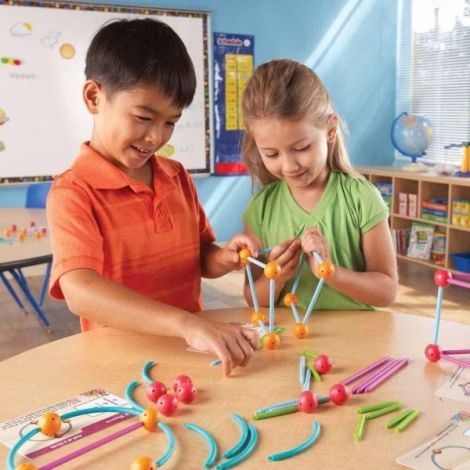 Set Constructie Forme 3D Learning Resources - imagine 3