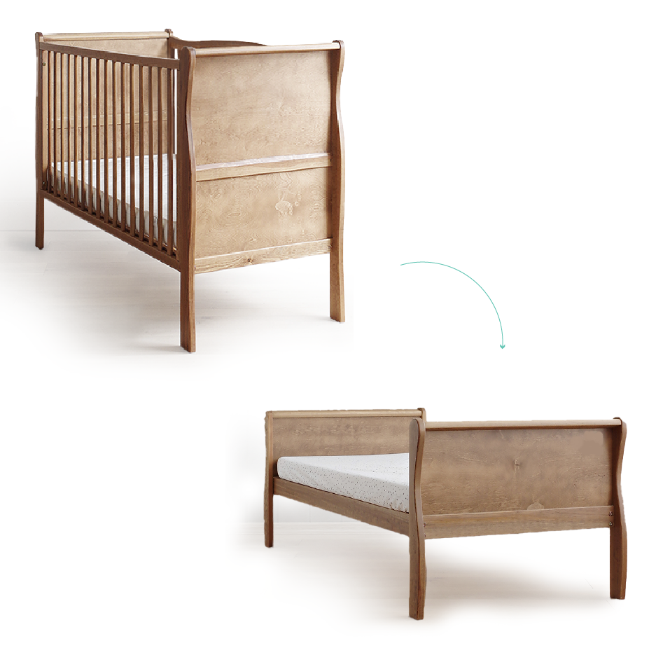 Patut Transformabil Woodies 140x70 cm Lemn Masiv - imagine 7