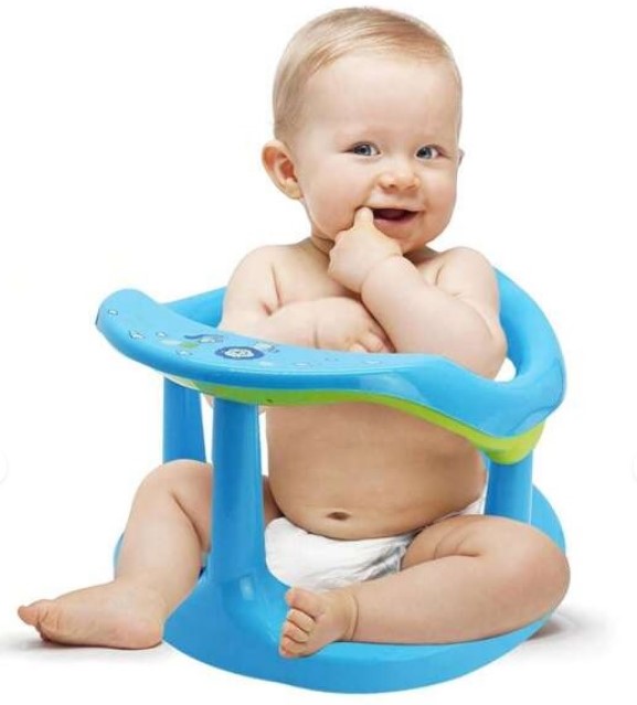 Scaun baie Little Mom Light Blue, ergonomic, 6 luni+ - imagine 7