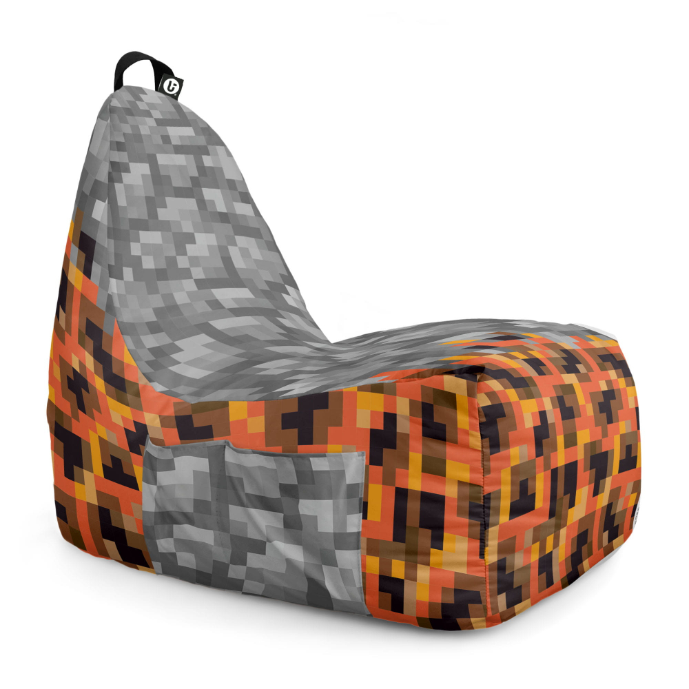Fotoliu Puf Chill XL Minecraft Piatra Magma | Updeco - imagine 5